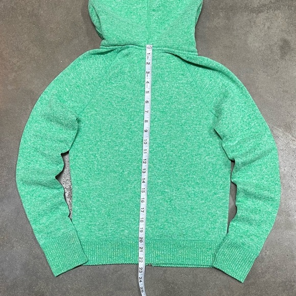 American Eagle Full Zip Logo Sherpa Hoodie Sweatshirt Y2K - Picture 8 of 10